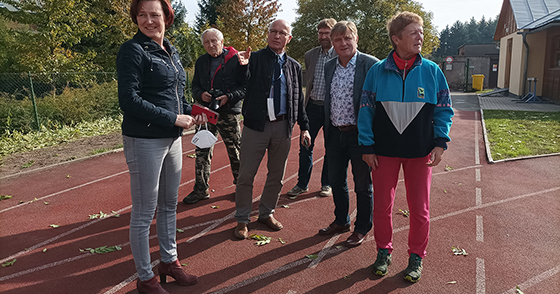 Areál manželů Zátopkových je hotov a předán veřejnosti