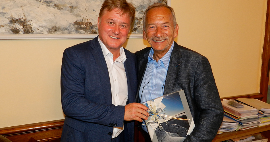 Krkonoše na pozvání navštívil Jaroslav Kubera, předseda Senátu ČR 