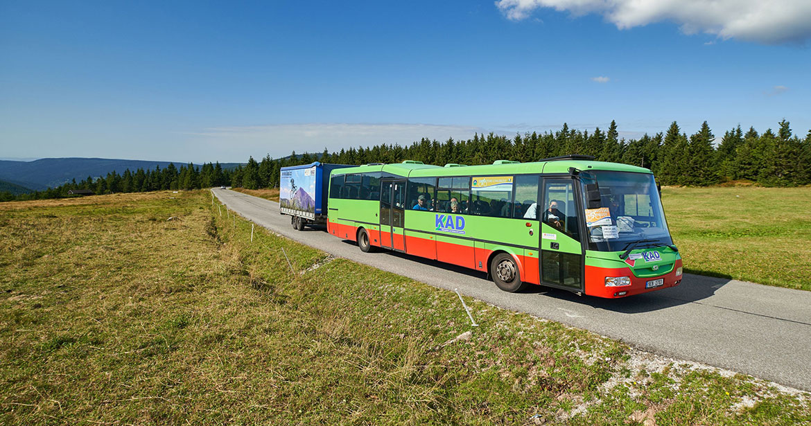 Vyzkoušejte Krkonošské cyklobusy 